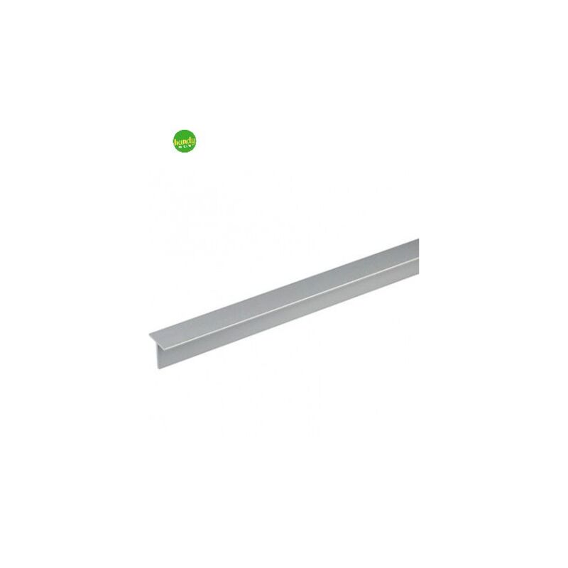 Profilo a t in alluminio argento mt.1 - mm.20x20