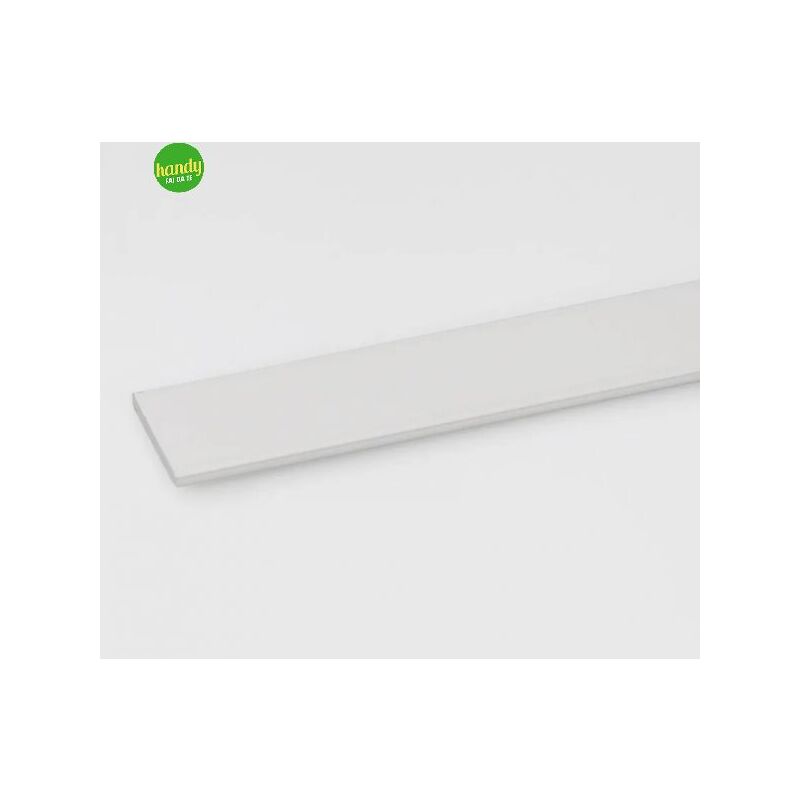 Profilo piatto Arcansas 15x2 mm - 2 mt - alluminio bianco