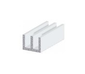 Pvc canalina doppia mm 19x15x1.00 h.100 bianco