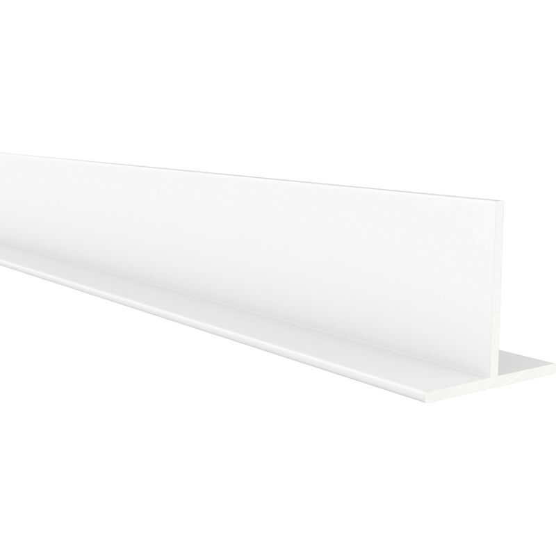 Image of REI - profilo a t In alluminio Finitura bianca Per Progetti Edili, Riforme e Bricolage Misure 25251000mm Lunghezza del profilo 1 metro Spessore 2 mm