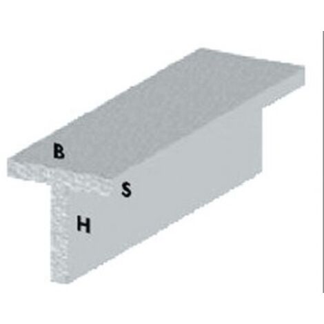 profilo a T cm 100 h argento 15x15X1,5 mm profili alluminio asta barra