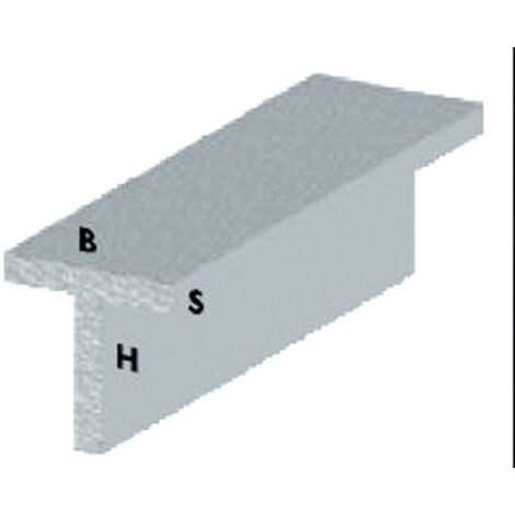 profilo a T cm 100 h argento 20x20X1,5 mm profili alluminio asta barra