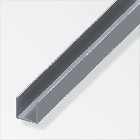 PROFILO A U 23,5X1,5 ALLUMINIO NATURALE 1 METRO