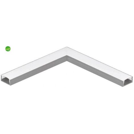 Profilo angolare simmetrico STANDERS in alluminio bianco L 1 m 23.5x23.5 mm