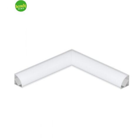 Profilo angolare simmetrico STANDERS in alluminio bianco L 1 m 23.5x23.5 mm