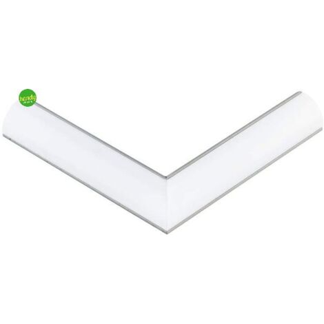 Profilo angolare simmetrico STANDERS in alluminio bianco L 1 m 23.5x23.5 mm