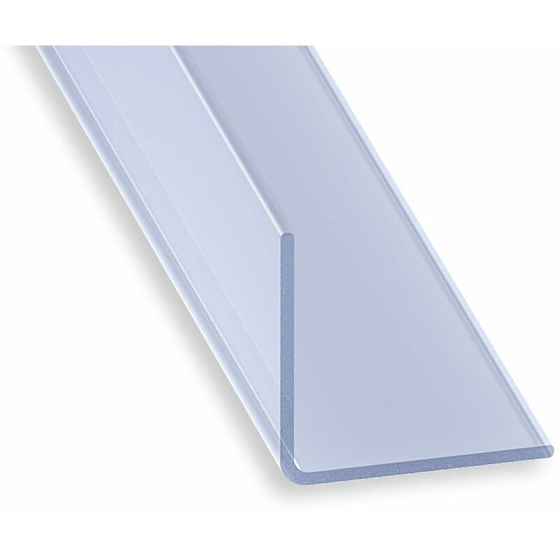 Angolare preformato in pvc trasparente, 20 x 20 mm, 1 m