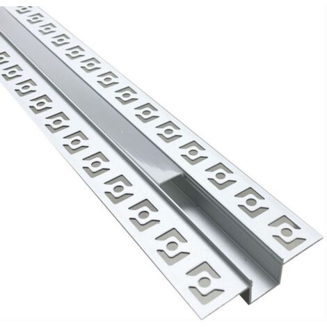 Profilo Alluminio a Incasso Canalina Modellabile Modulo 1,2cm Striscia Led Barra