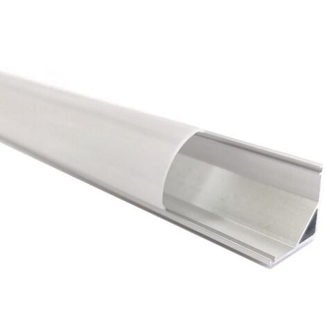 Striscia 144 LED rigida barra copertura trasparente profilo alluminio 1 mt  12V bianco caldo naturale