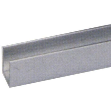 PROFILO ALLUMINIO """CANALINO U""" 10X15MM 2MT ARGENTO LUCIDO  (1010/93)