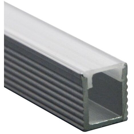 Profilo alluminio per strisce led superficie v-tac 2903 vt-8136 -2metri