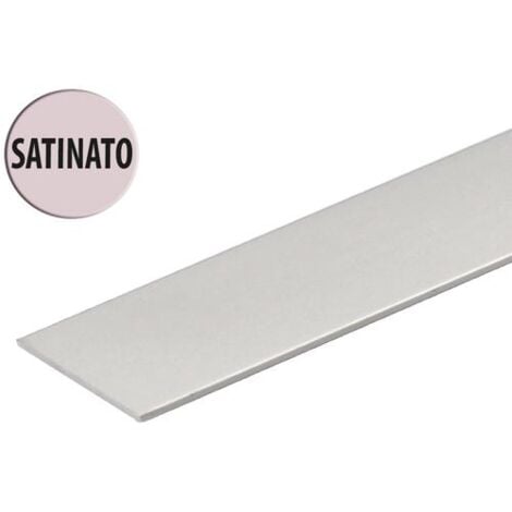 PROFILO ALLUMINIO "PIATTO" 15X2MM 1MT ARGENTO (778)