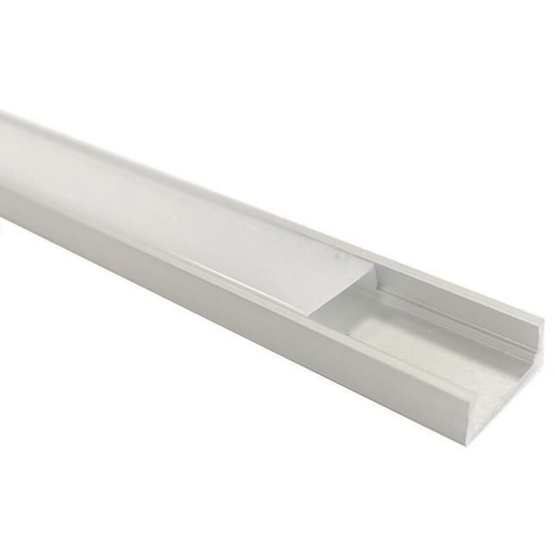 Image of Silamp - Profilo Alluminio Piatto 2m per Striscia led BARRA-3-2M minimo ordine 5 pz