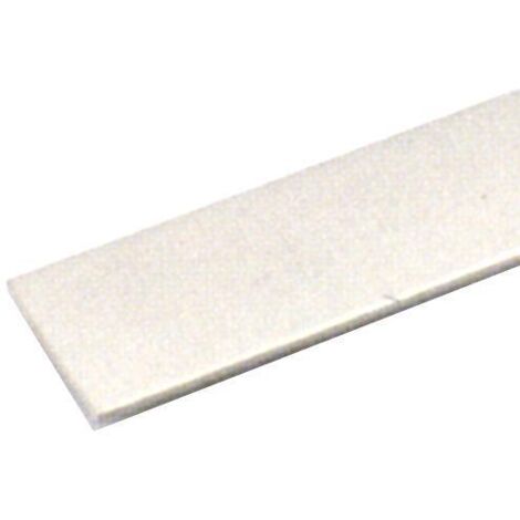 PROFILO ALLUMINIO """PIATTO""" BIANCO 25X2MM 2MT