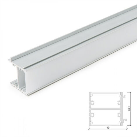 Profilo Alluminio Specchi Latteo x 1M