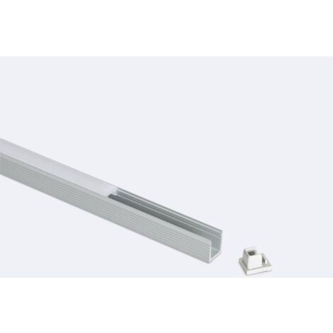 BARRA-17-2M - Barre LED Profili - - Profilo Alluminio 2m superslim 7 mm per  Striscia led MINIMO ORDINE 5PZ