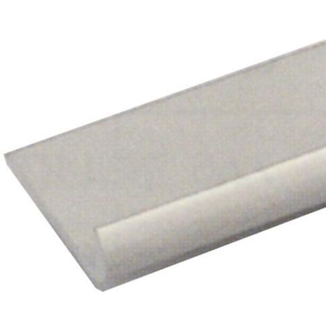 PROFILO ALLUMINIO """UNGHIETTA""" 25X1MM 2MT ARGENTO (1063)