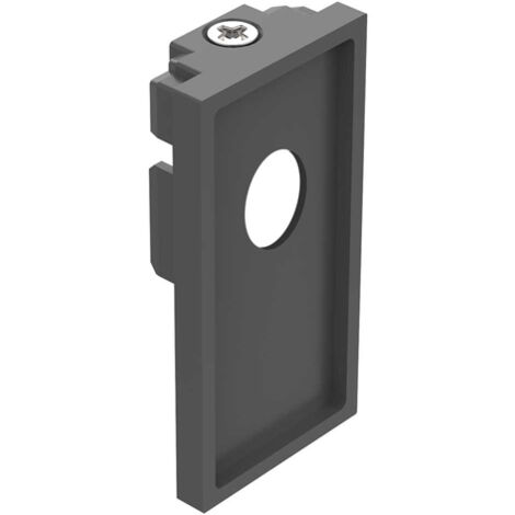 Profilo Alto Con Foro Ego Alluminio Nero
