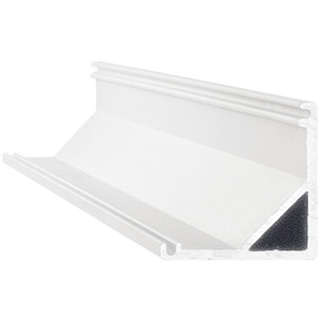 Profilo Ang Tondo Slot Alluminio-Materie Plastiche Bianco 300Cm D16X16