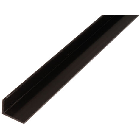 PROFILO ANGOLARE 10X20X2000MM PVC NERO
