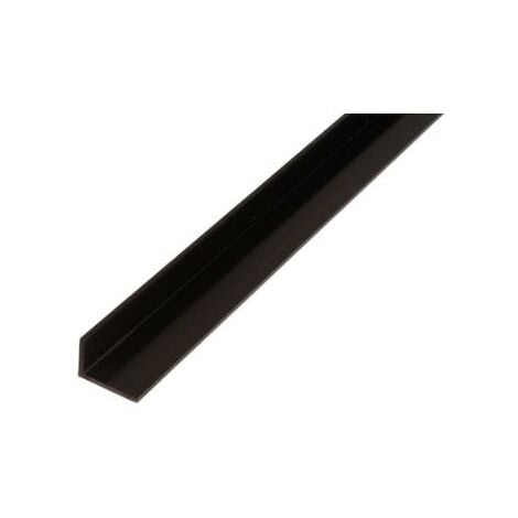 PROFILO ANGOLARE 10X40X1000MM IN PVC NERO