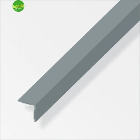 Profilo angolare autoadesivo Alfer Aluminium pvc grigio 20x20mm lungh. 1m