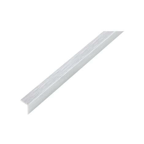 ANGOLARE ALLUMINIO INOX SPAZZOLATO, 20X20 MM, 1,0 MT, FERRAMENTA