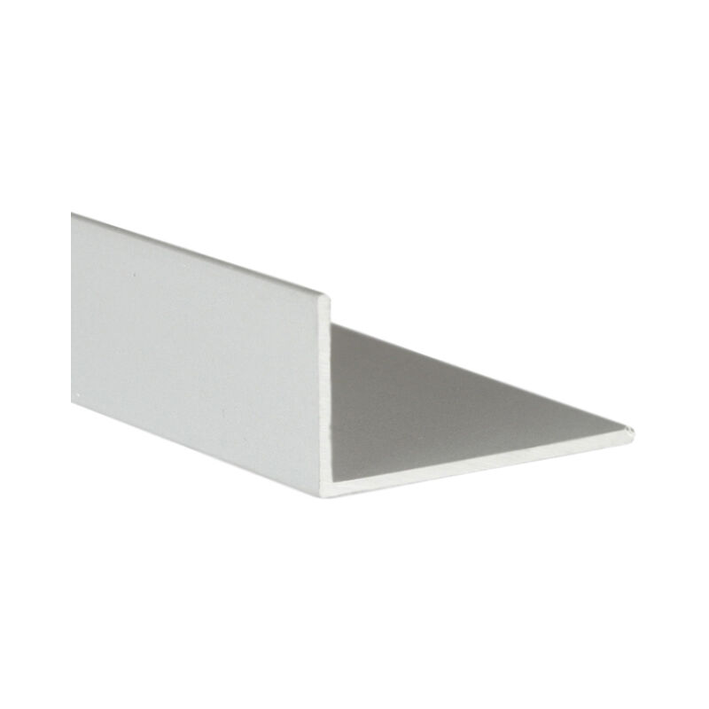 Image of Profilo angolare In alluminio Finitura Anodizzata Opaca Per Progetti Edili, Riforme e Bricolage Misure 20141000mm Lunghezza del profilo 1 metro