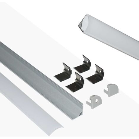 Profilo angolare alluminio led