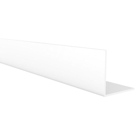 Profilo angolare100x60x2,5 angolare PVC bianco per fughe e giunti angolari