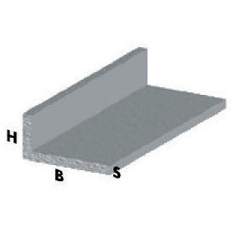 profilo angolare L cm 100 h argento silver 20x10x1 mm profili alluminio