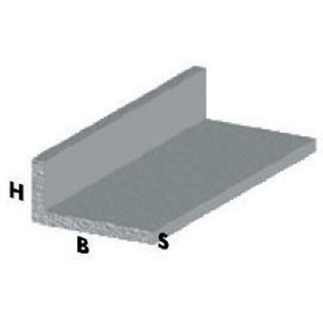 profilo angolare L cm 100 h cromato 30x15x1 mm profili alluminio asta