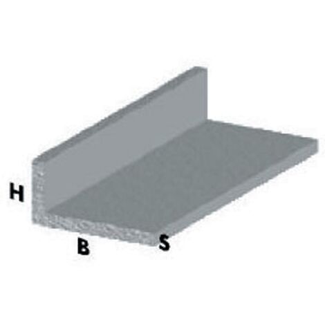 profilo angolare L cm 200 h argento 40x15x1,5 mm profili alluminio asta