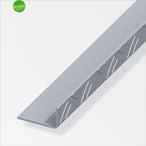 Profilo angolare striato Alfer Aluminium alluminio 3,55x6,5cm lungh. 1m