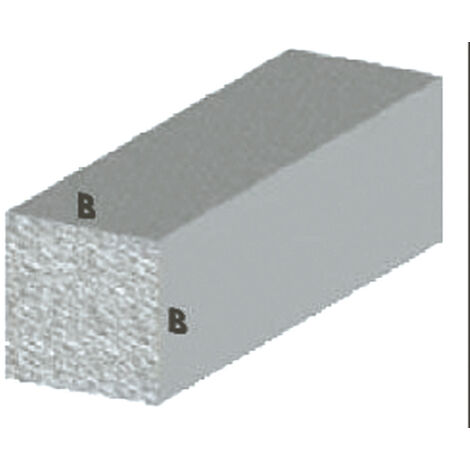 PROFILO ARGENTO H.100 CM QUADRO PIENO 10X10 MM- ARCANSAS- 5,0 pz
