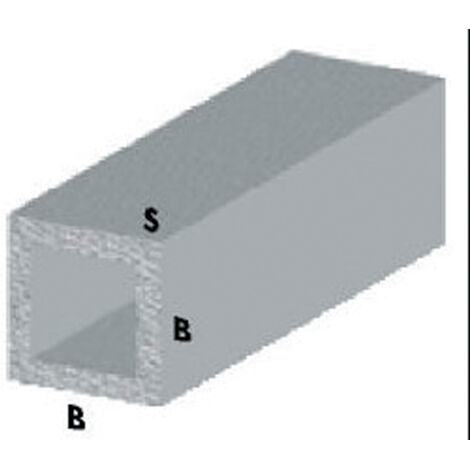 PROFILO ARGENTO H.100 CM TUBO QUADRO 10X10X1 MM- ARCANSAS- 5,0 pz