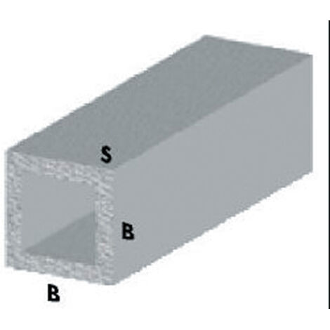 PROFILO ARGENTO H.100 CM TUBO QUADRO 20X20X1 MM- ARCANSAS- 5,0 pz