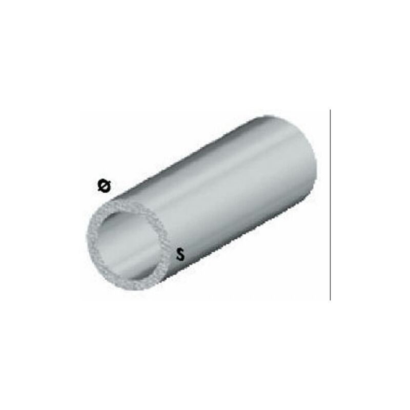 Capaldo - profilo argento H.100 cm tubo tondo 25X1 mm 5 pz