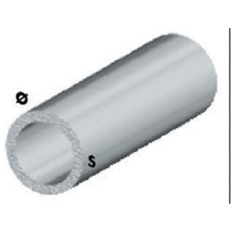 PROFILO ARGENTO H.100 TUBO TONDO 8X1-. Prezzo per 1 pezzo.