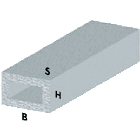PROFILO ARGENTO H.200 CM RETTANG. 20X10X1 MM- ARCANSAS- 5,0 pz
