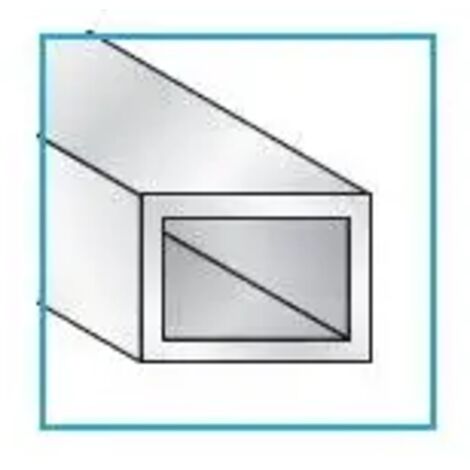PROFILO ARGENTO H.200 TUBO RETT. 30X15X1 ** ARCANSAS PZ 5,0