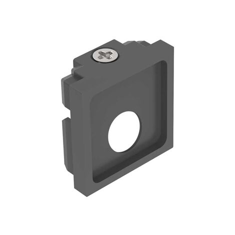 Profilo Basso Con Foro Ego Alluminio Nero