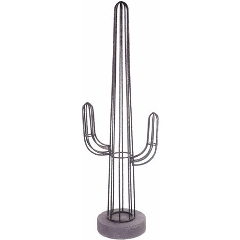Profilo Cactus Artificiale in Metallo Altezza 91,5 cm Oro