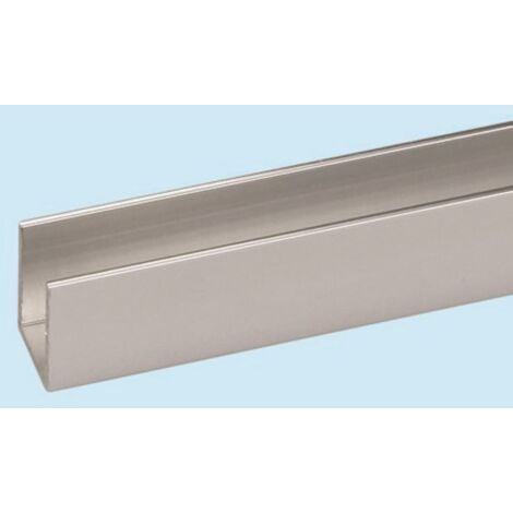 Profilo canalino da 2 metri a u argento mm10x10x1 - arcansas