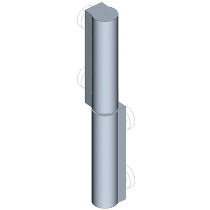 Image of Emka Beschlagteile - Profilo cerniera in acciaio zincato con perni a saldare emka 1036-U4