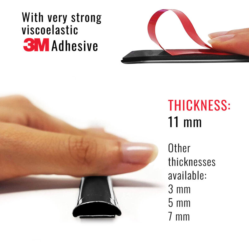 Profilo Cromato Adesivo - Dimensione: 11 MM X 3 MT