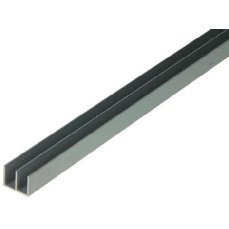 PROFILO DA 1 METRO CANALINO DOPPIO U ARGENTATO 16X12X1 SET 5 PEZZI - ARCANSAS