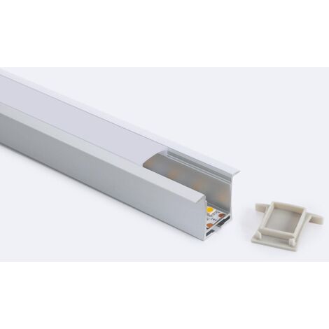 Profilo in Alluminio Integrazione in Cartongesso per Doppia Striscia LED  fino a 20mm - Ledkia