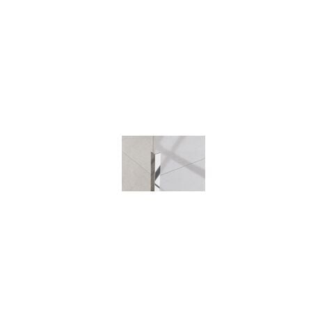Profilo decorativo L angolare in acciaio inossidabile 1cm x 244cm - Argento lucido