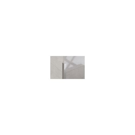 Profilo decorativo L angolare in acciaio inossidabile 1cm x 244cm - Argento satinato